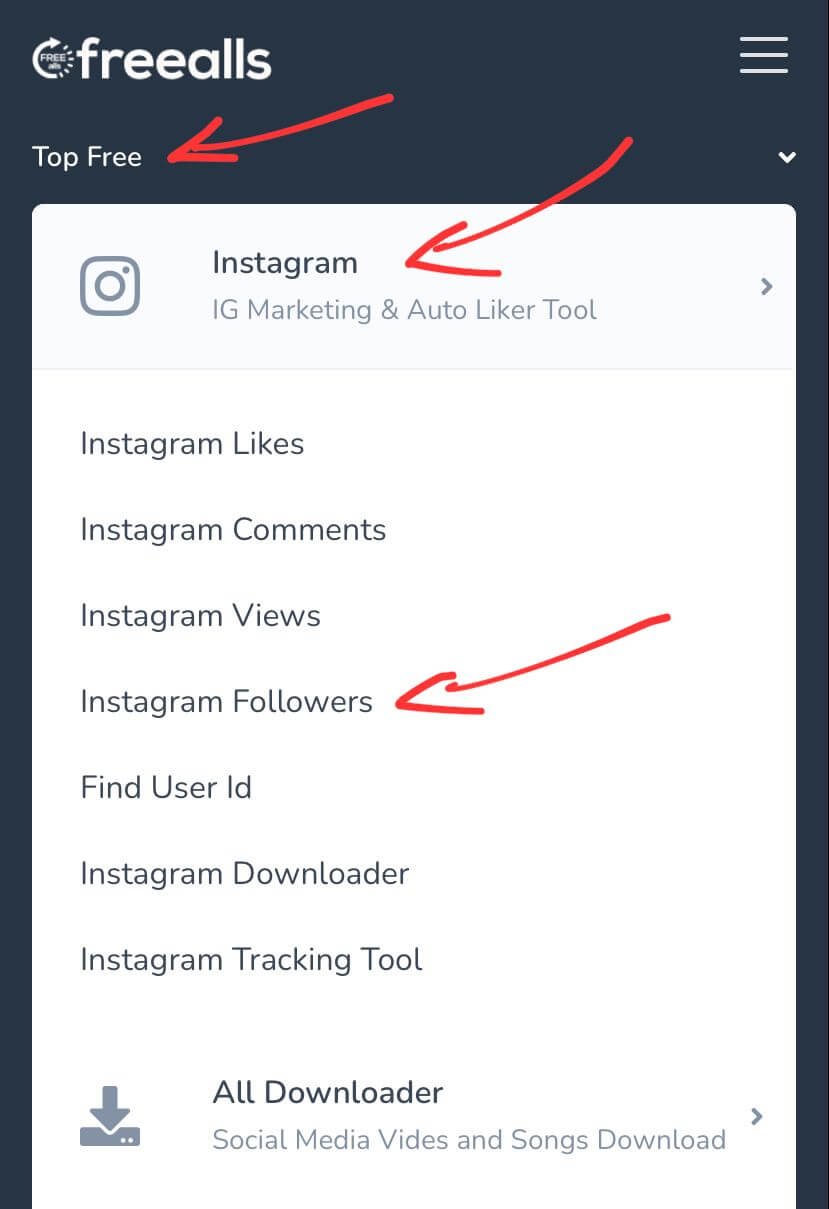 Freealls free instagram tools