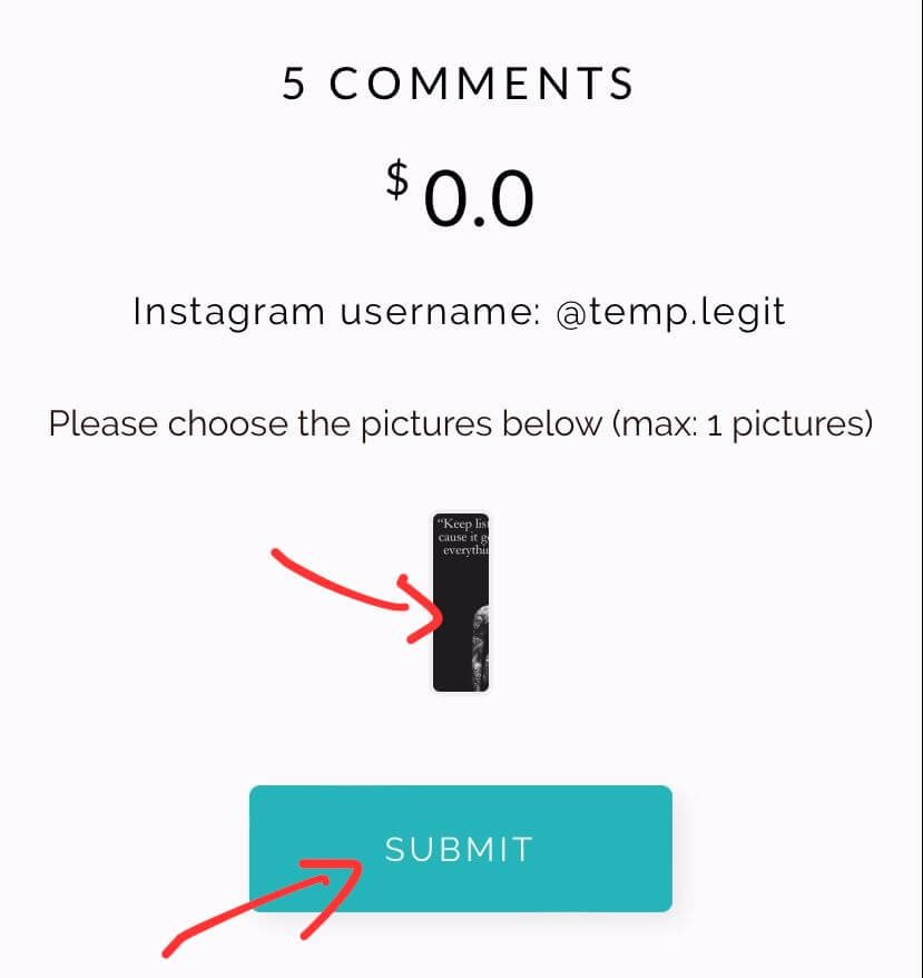 5 Free Instagram Comments Trial
