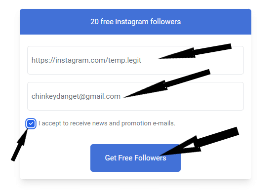 Likes.io 20 Free Instagram Followers